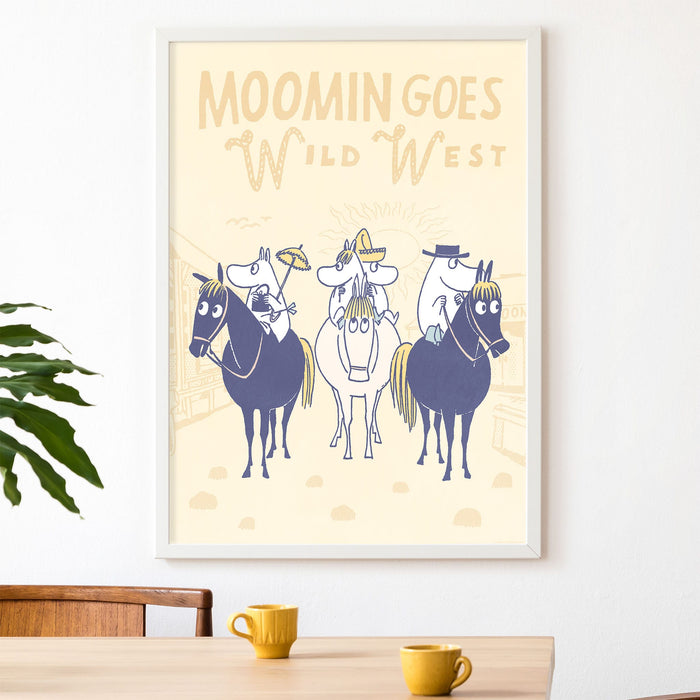 Moomin va nel selvaggio West, Poster dei fumetti di Moomin