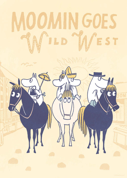 Moomin va nel selvaggio West, Poster dei fumetti di Moomin