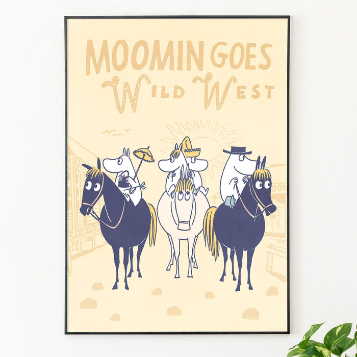 Moomin va nel selvaggio West, Poster dei fumetti di Moomin