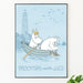 Moomin and the Sea, Moomin Comics Poster - Posters by Made of Sundays