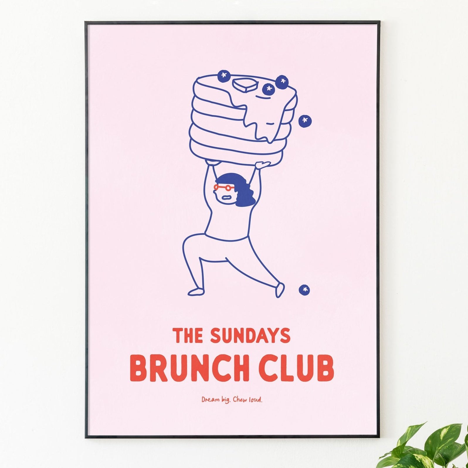 The Sundays Brunch Club Poster, for fun and colorful interiors — Made ...