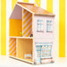 Yellow Stripes Peel and Stick 1/12 Dollhouse Wallpaper - s by Made of Sundays