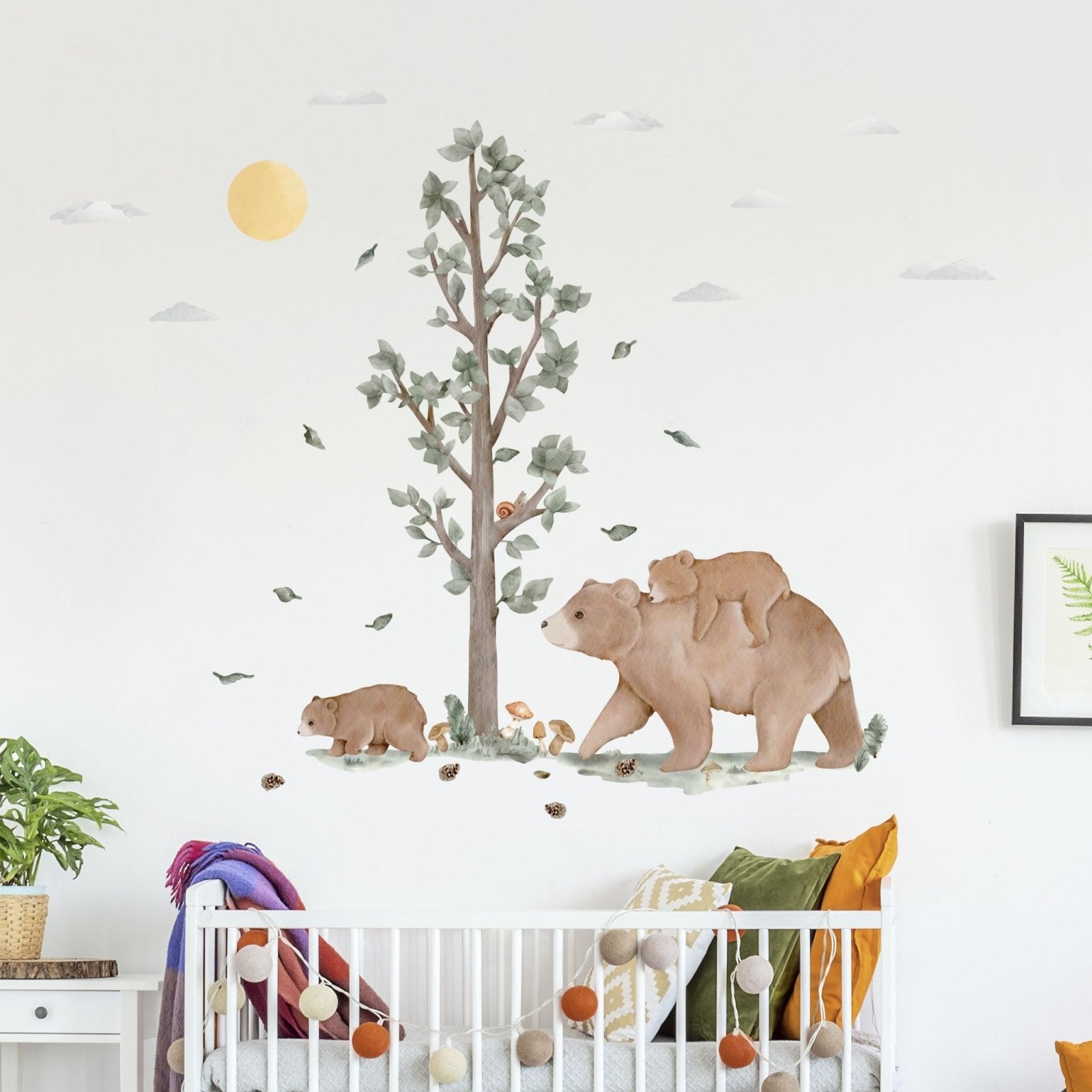 Family　Stickers:　Made　Bear　Fun　Cute!　Wall　of　Easy,　Peel　—　Stick　Sundays