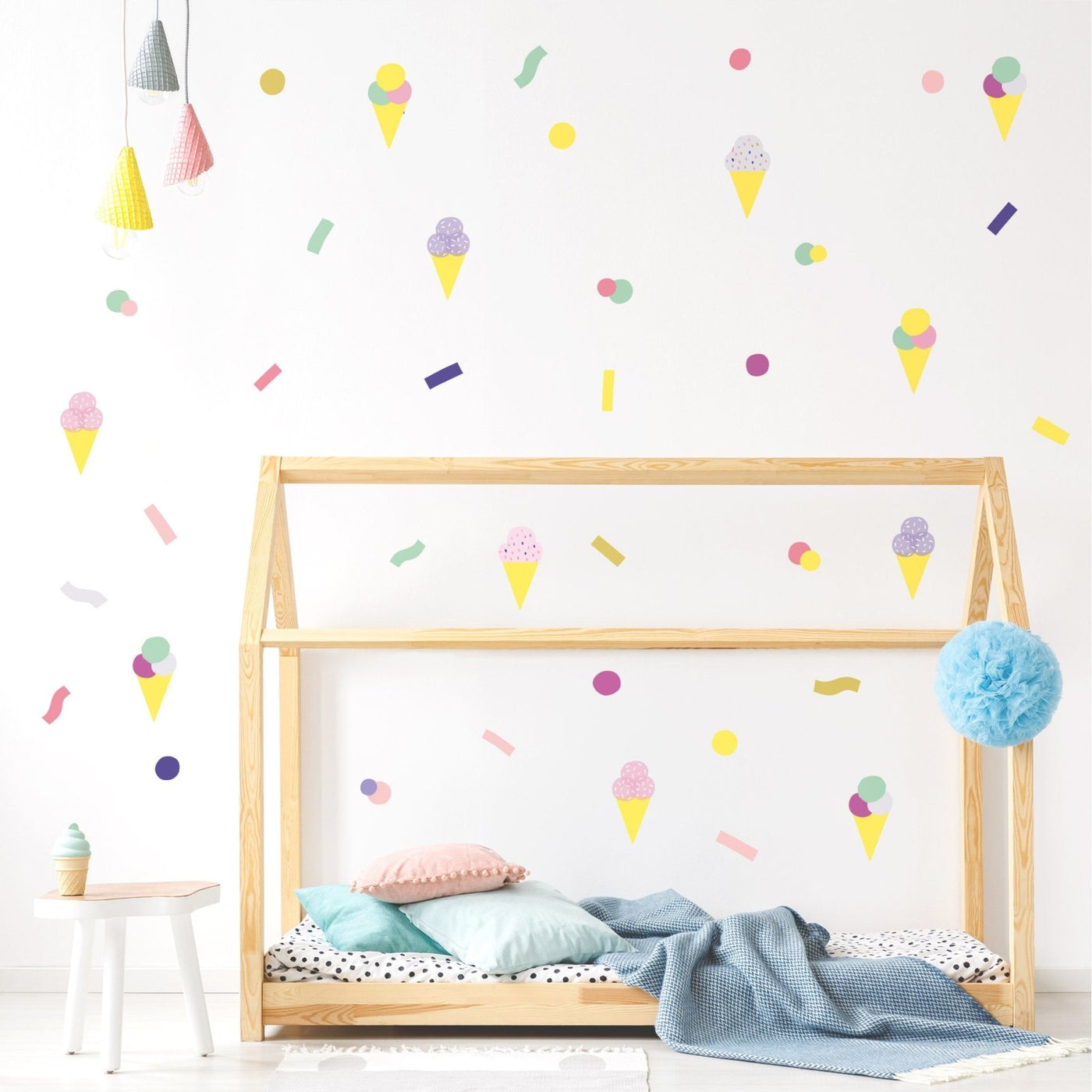 Pop Series Ice cream Sticker pack for walls, Cute interior decor — Made ...