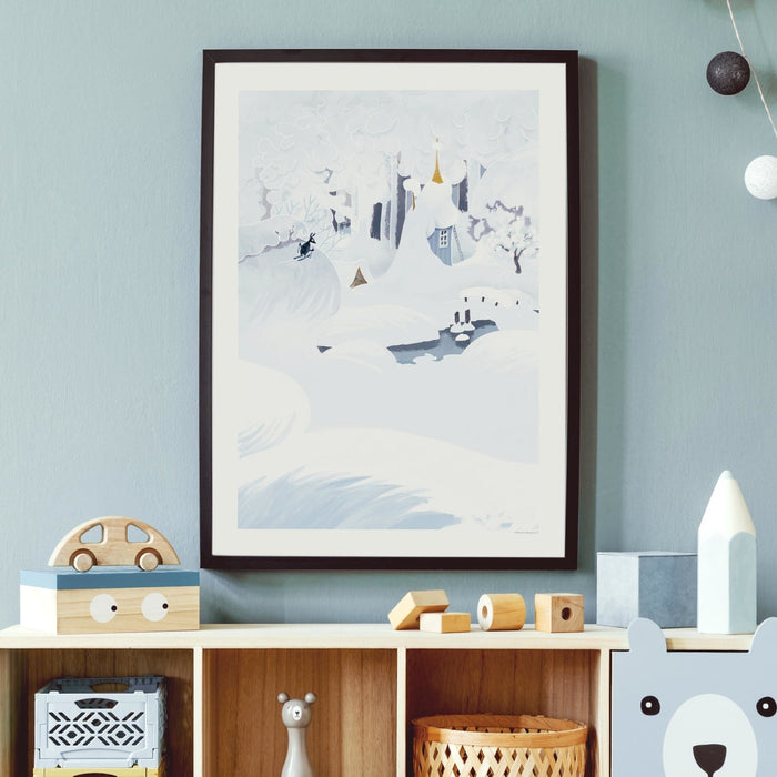 Winter in de Moominvallei Poster